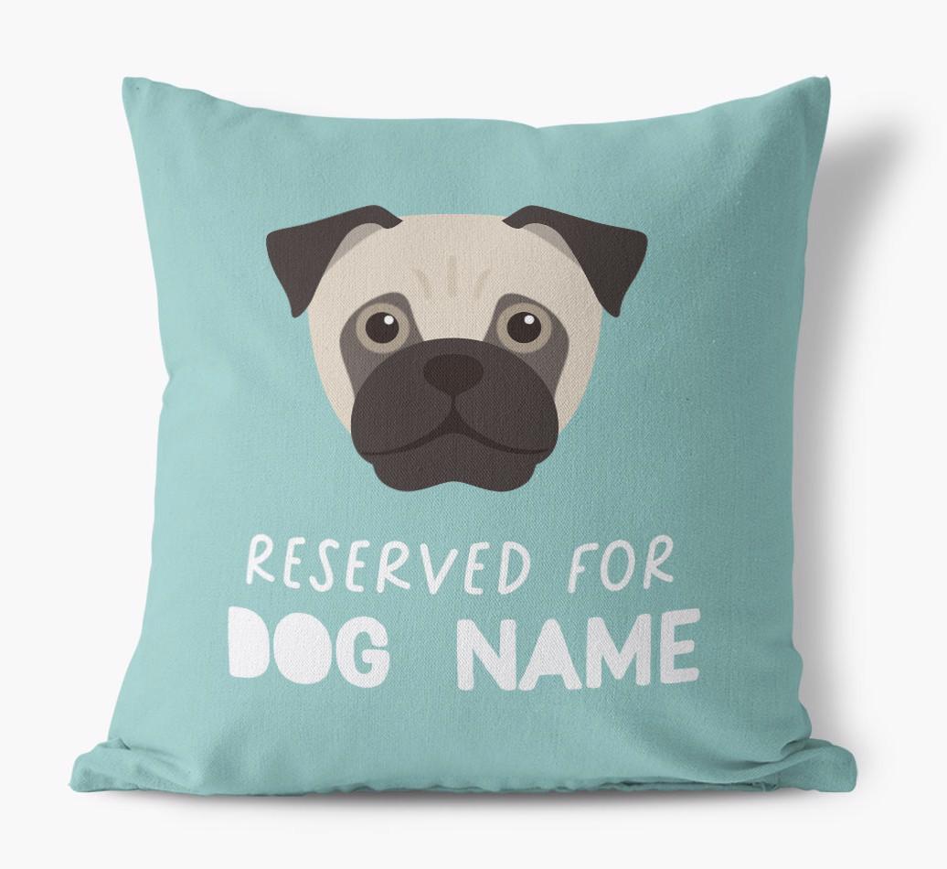 Reserved For: Personalized {breedFullName} Canvas Pillow