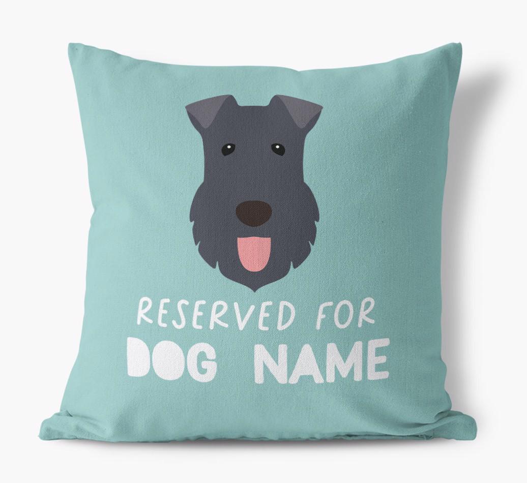 Reserved For: Personalized {breedFullName} Canvas Pillow