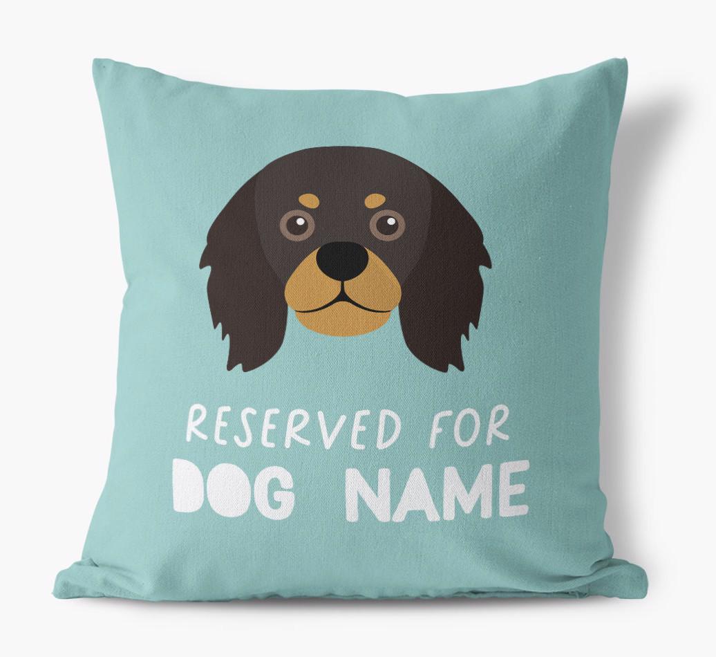Reserved For: Personalized {breedFullName} Canvas Pillow