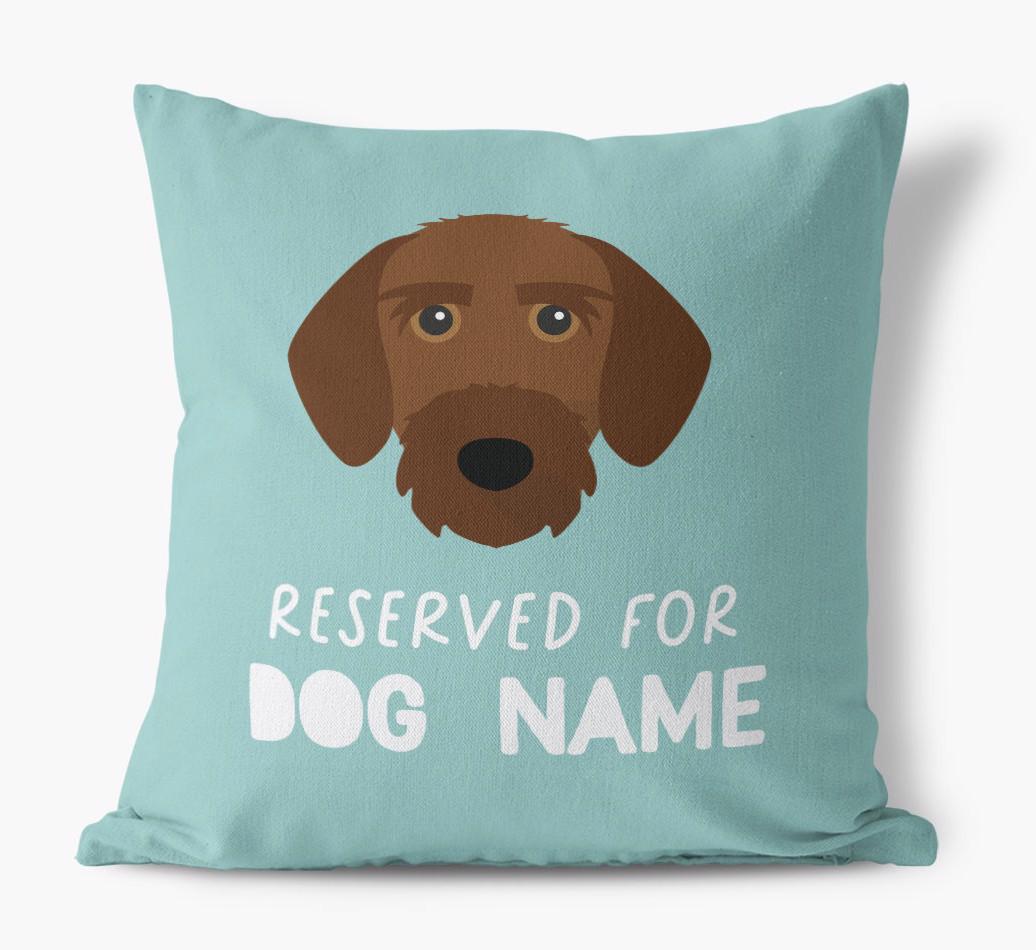 Reserved For: Personalized {breedFullName} Canvas Pillow