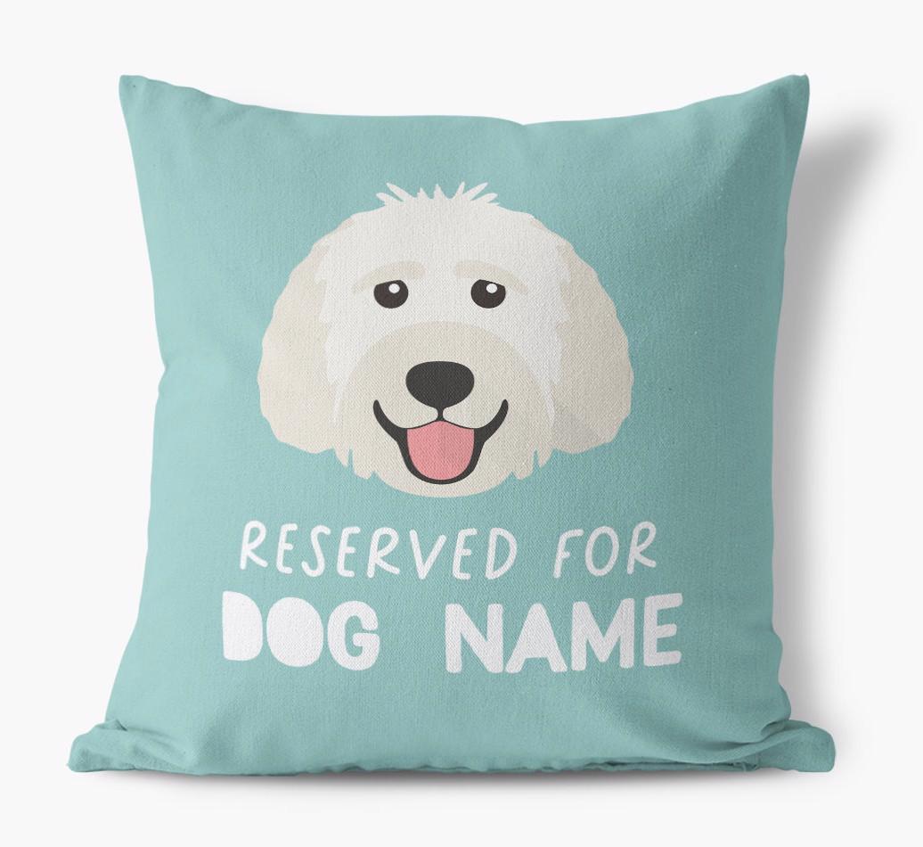 Reserved For: Personalized {breedFullName} Canvas Pillow