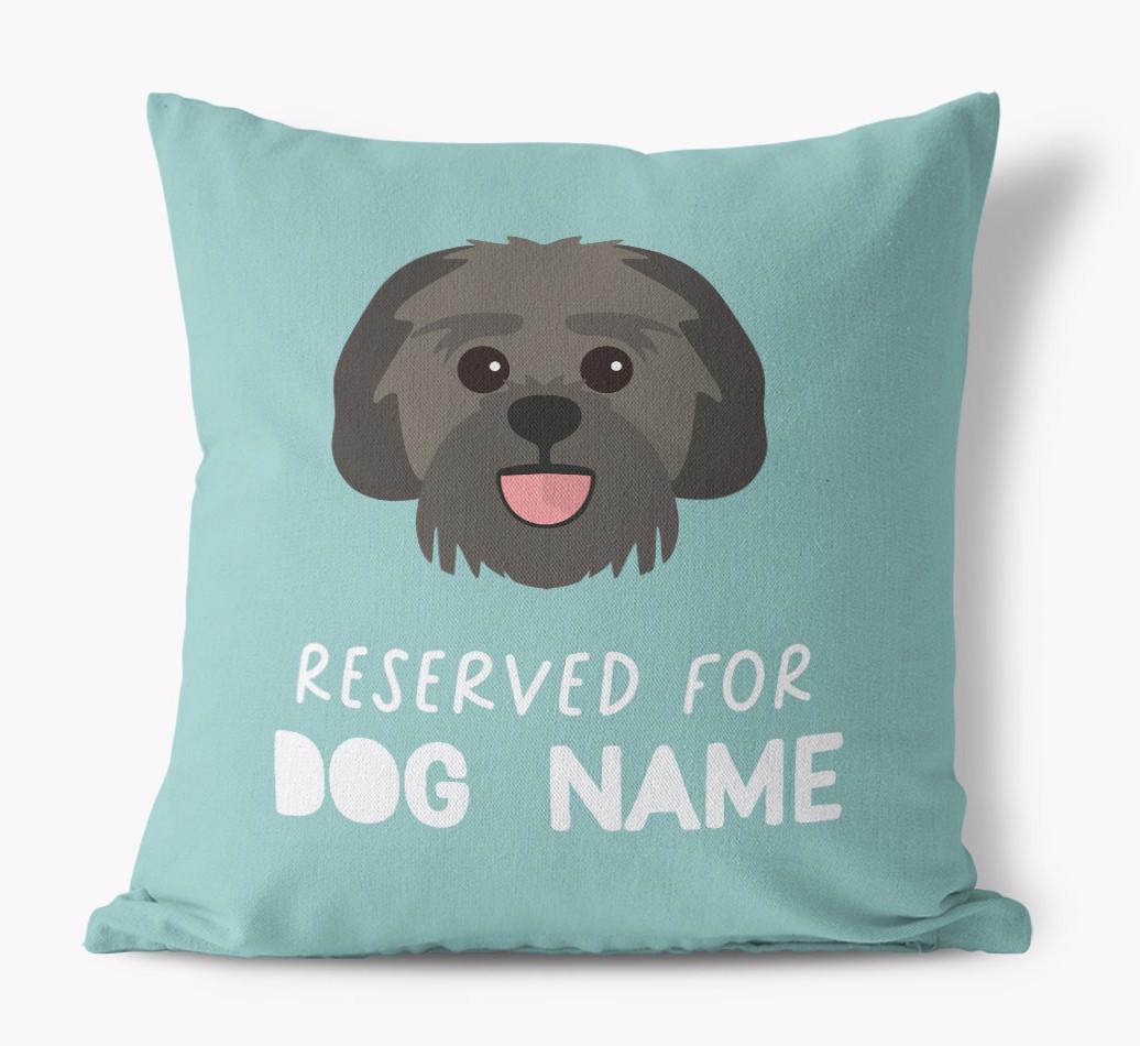 Reserved For: Personalized {breedFullName} Canvas Pillow