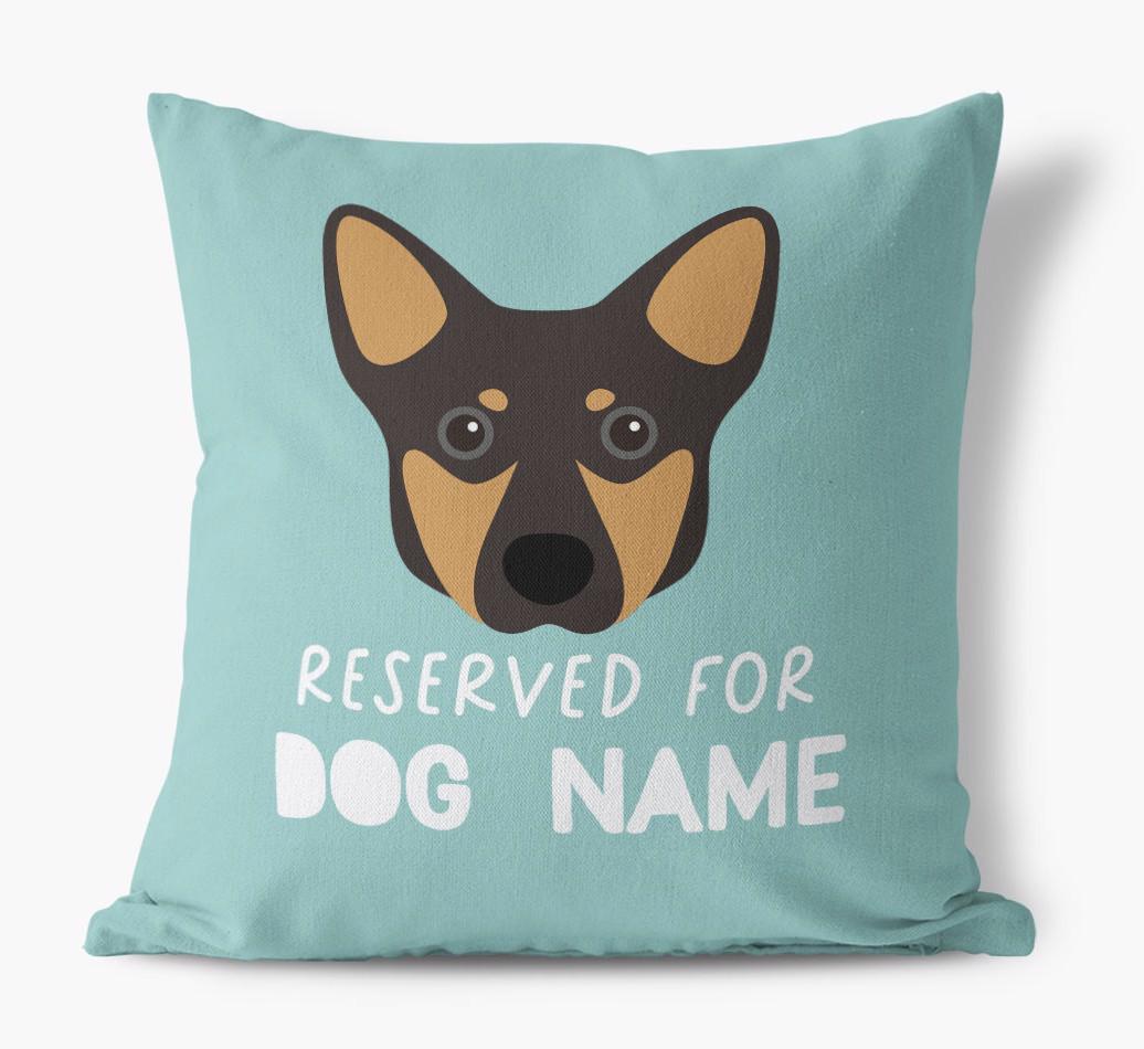 Reserved For: Personalized {breedFullName} Canvas Pillow