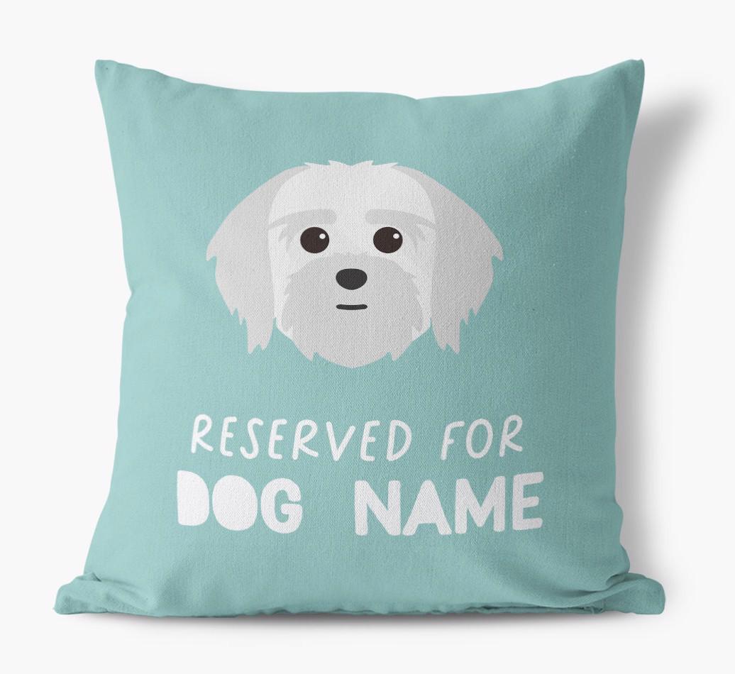 Reserved For: Personalized {breedFullName} Canvas Pillow