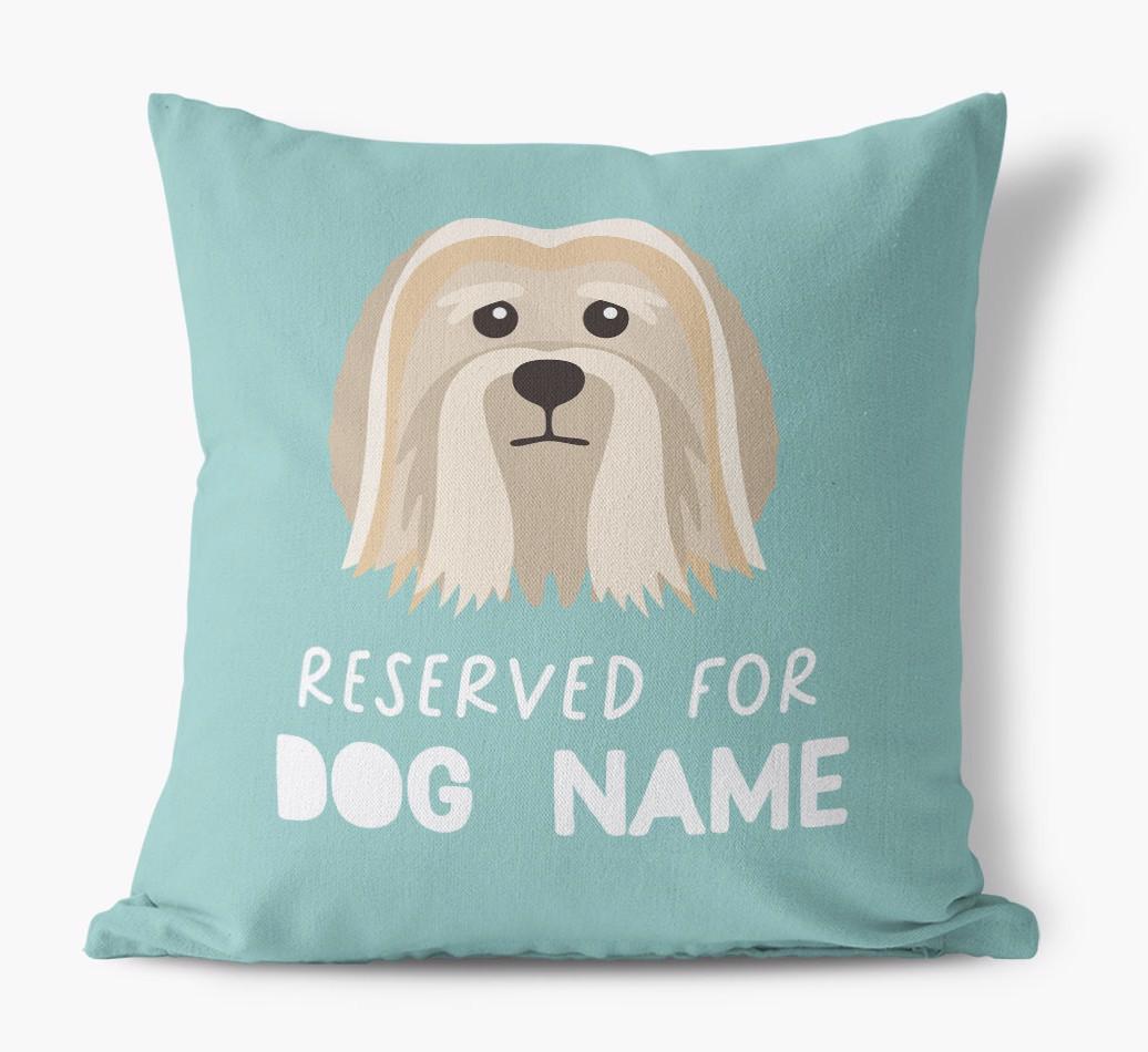 Reserved For: Personalized {breedFullName} Canvas Pillow