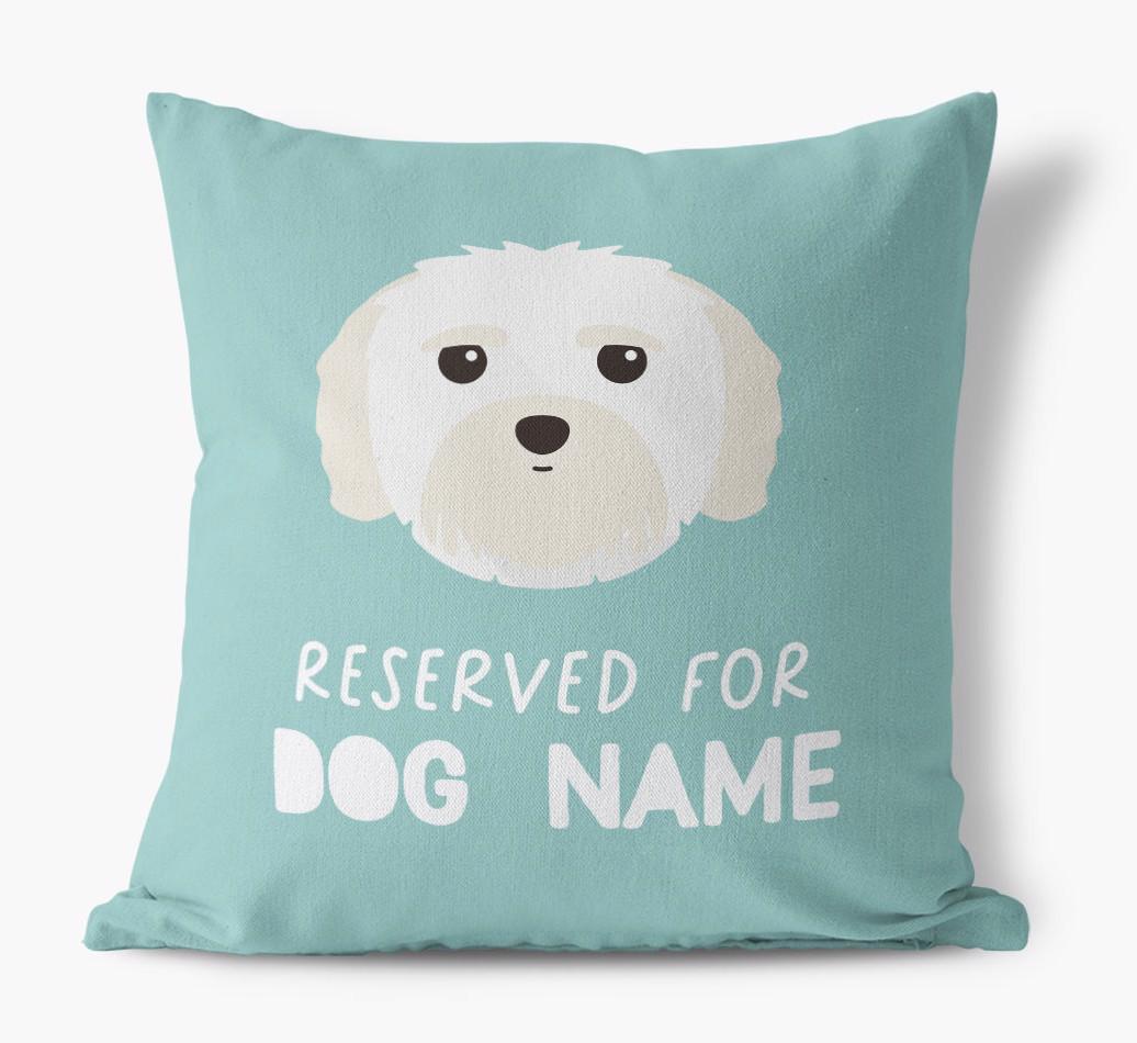 Reserved For: Personalized {breedFullName} Canvas Pillow