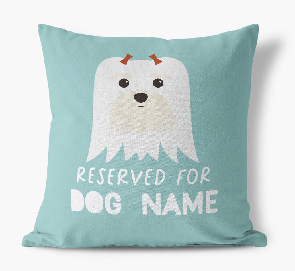 Reserved For: Personalized {breedFullName} Canvas Pillow