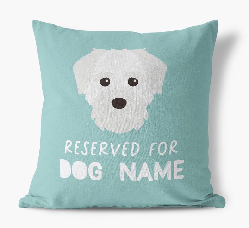 Reserved For: Personalized {breedFullName} Canvas Pillow