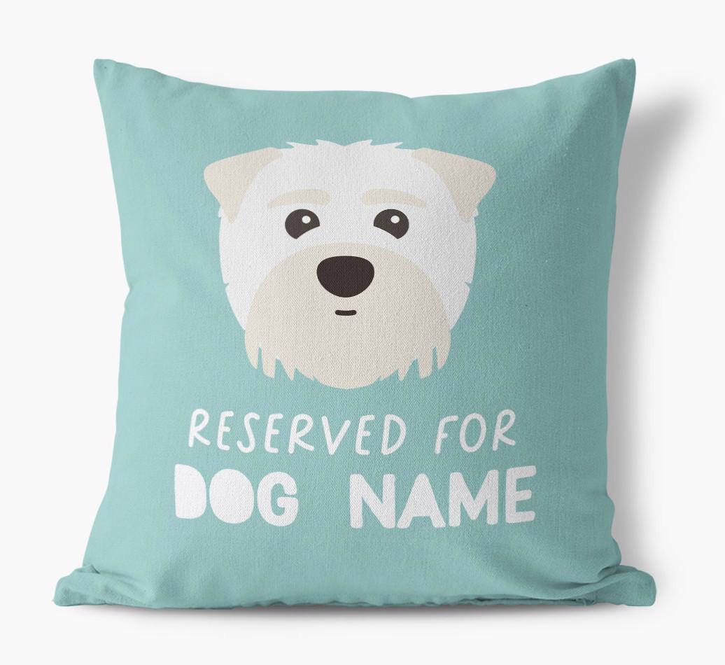 Reserved For: Personalized {breedFullName} Canvas Pillow