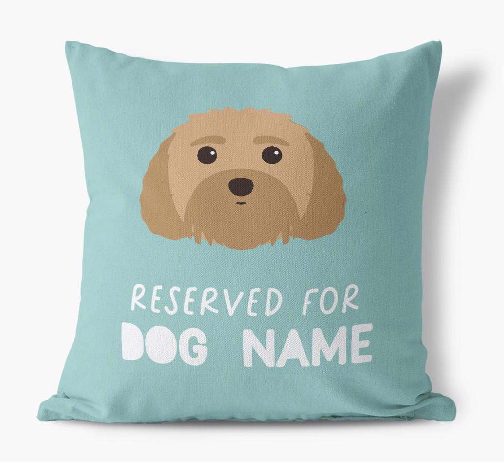 Reserved For: Personalized {breedFullName} Canvas Pillow