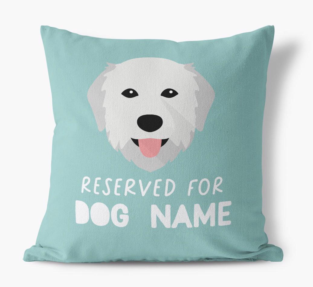 Reserved For: Personalized {breedFullName} Canvas Pillow