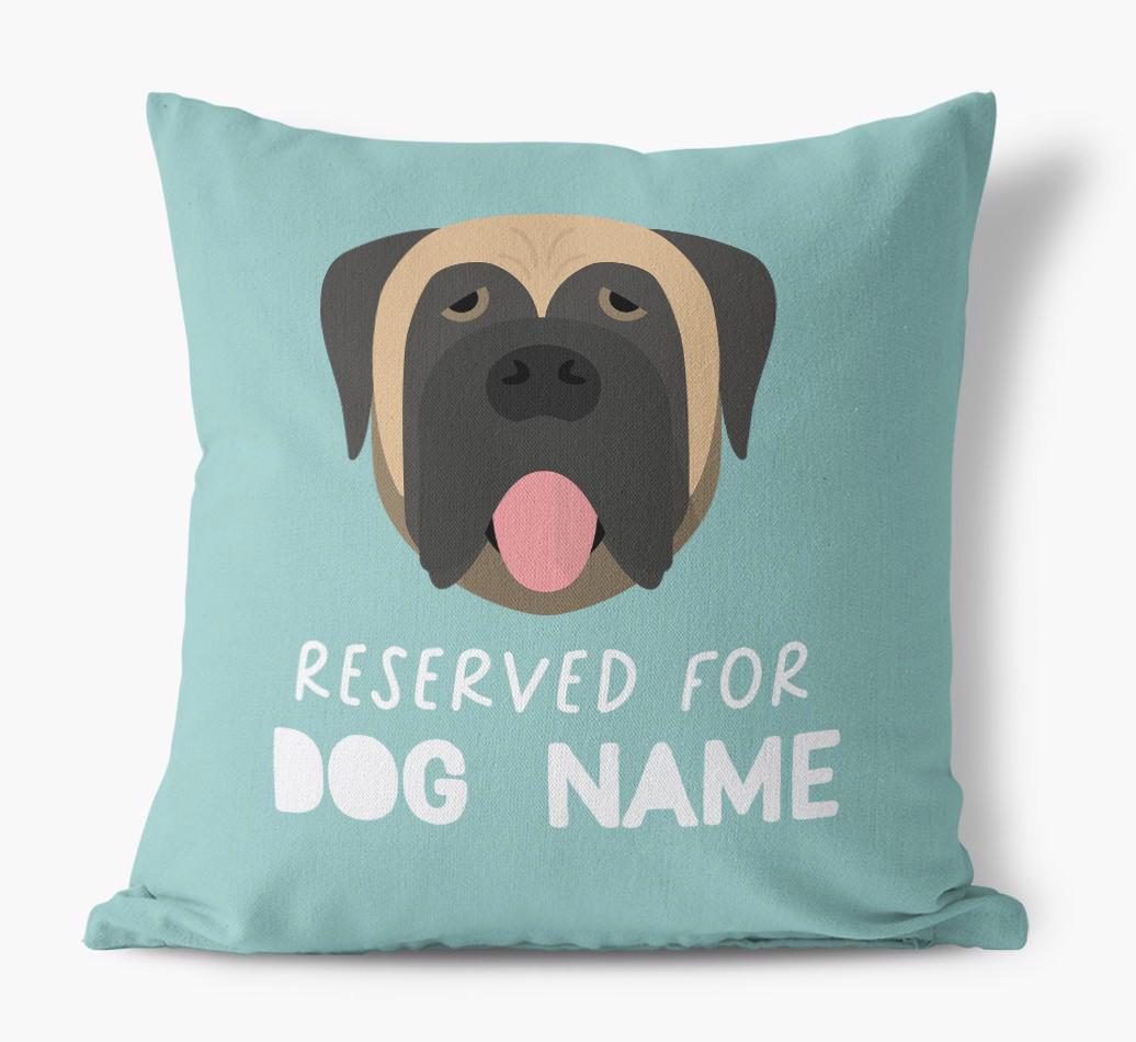 Reserved For: Personalized {breedFullName} Canvas Pillow