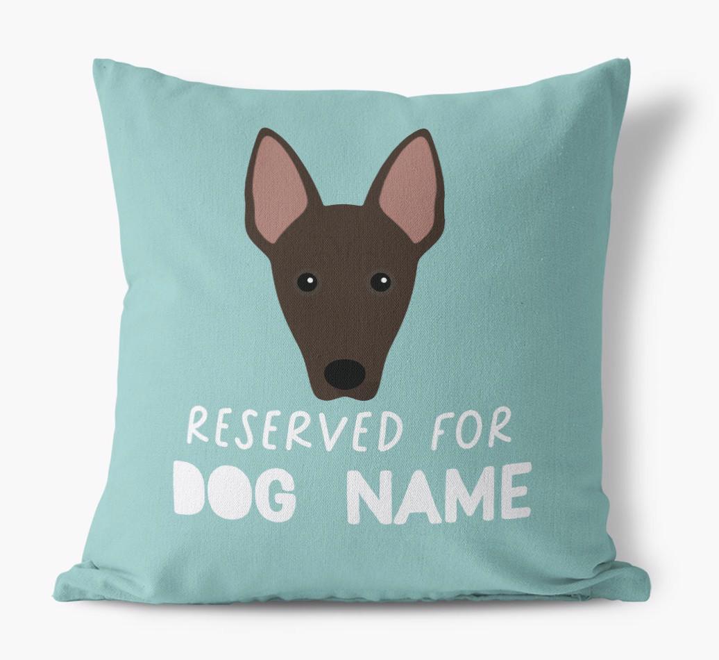 Reserved For: Personalized {breedFullName} Canvas Pillow