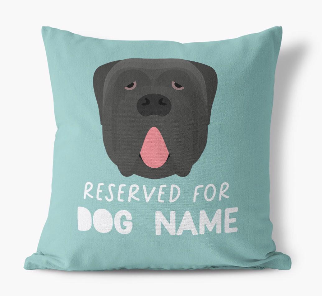 Reserved For: Personalized {breedFullName} Canvas Pillow