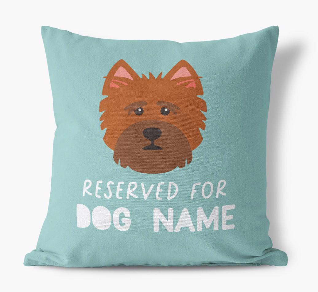 Reserved For: Personalized {breedFullName} Canvas Pillow