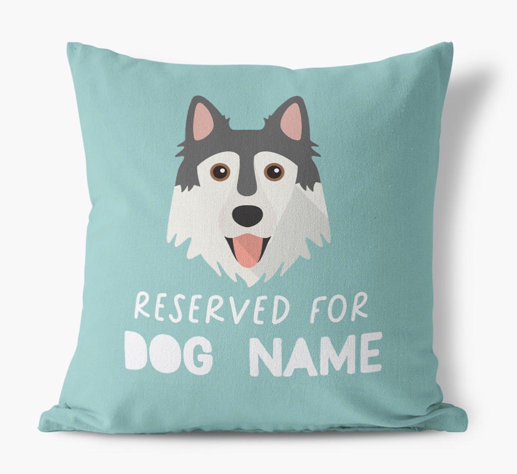 Reserved For: Personalized {breedFullName} Canvas Pillow