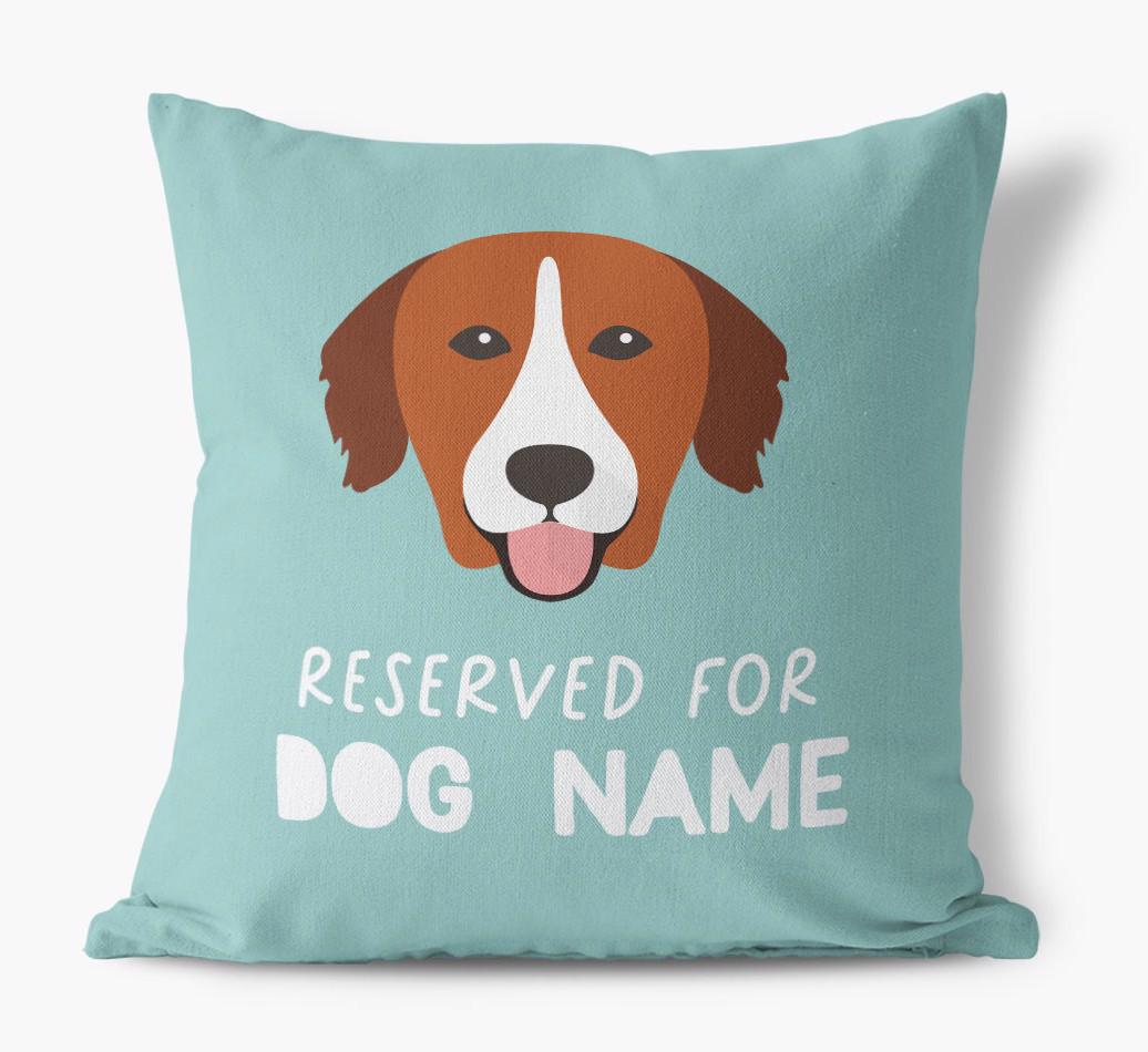 Reserved For: Personalized {breedFullName} Canvas Pillow