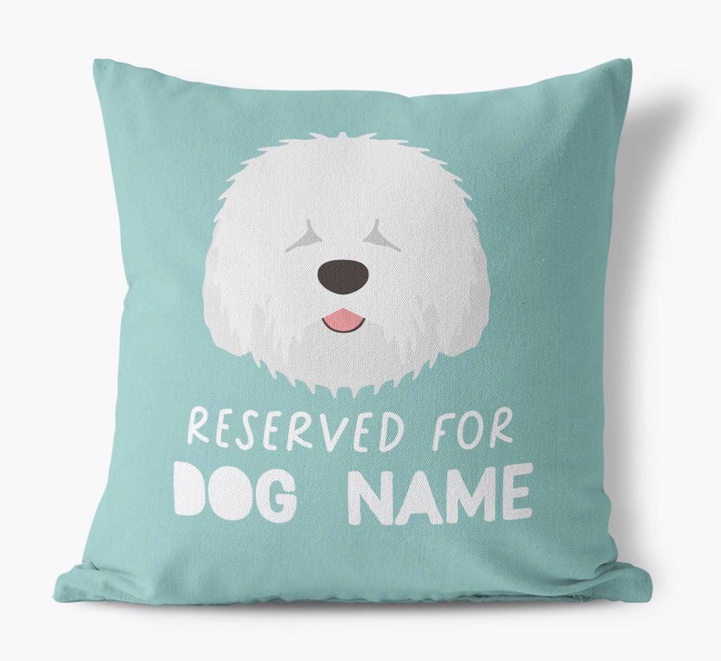 Reserved For: Personalized {breedFullName} Canvas Pillow