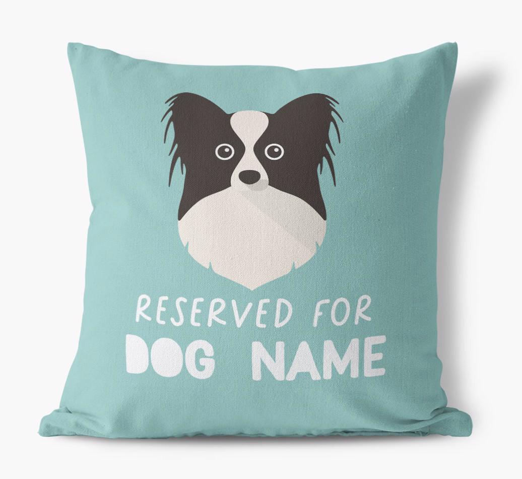Reserved For: Personalized {breedFullName} Canvas Pillow