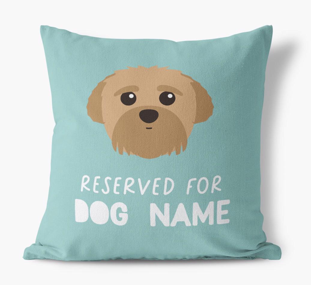 Reserved For: Personalized {breedFullName} Canvas Pillow