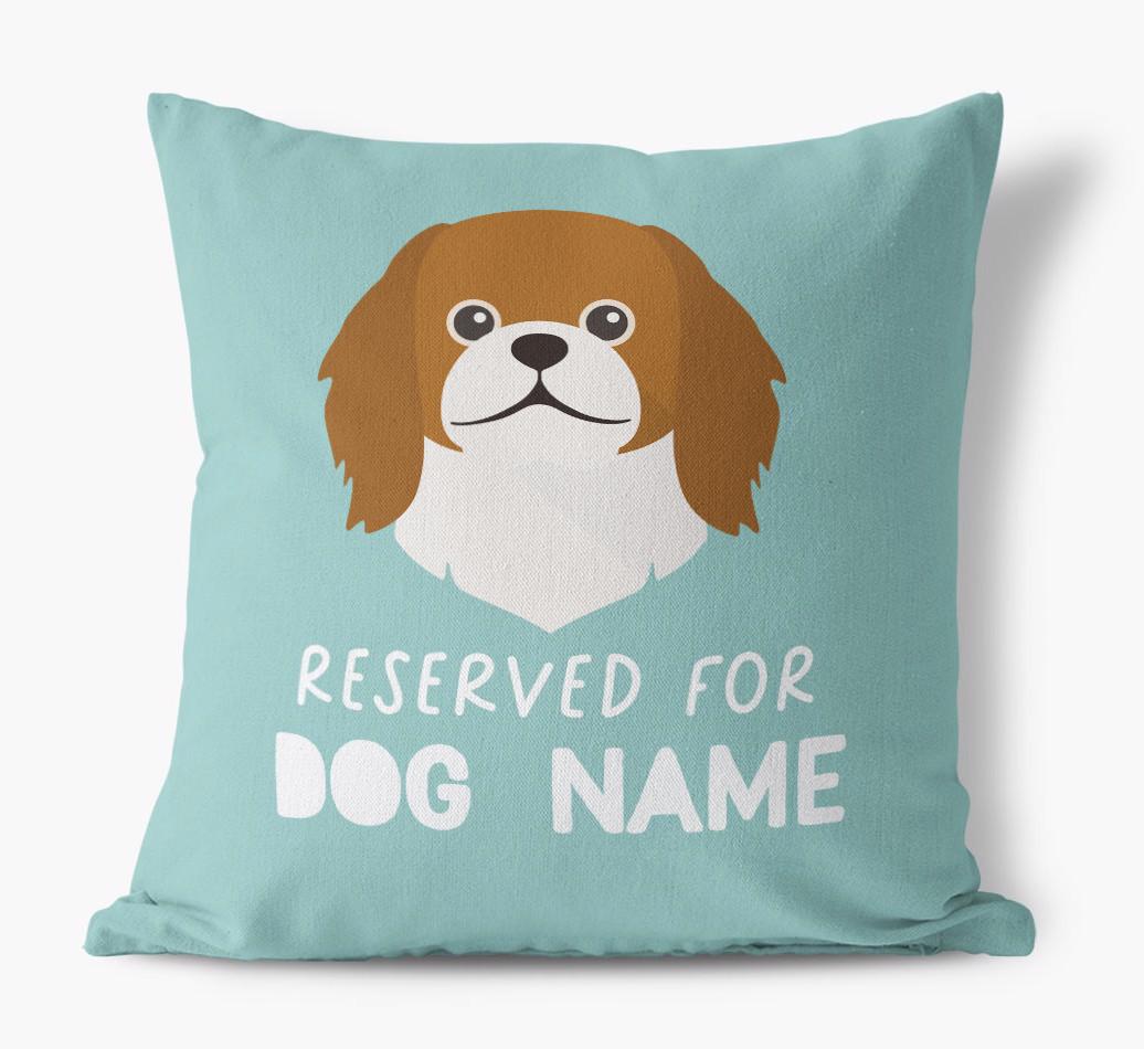 Reserved For: Personalized {breedFullName} Canvas Pillow