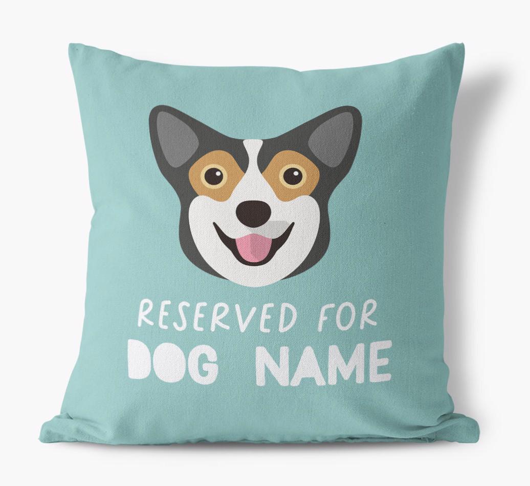 Reserved For: Personalized {breedFullName} Canvas Pillow