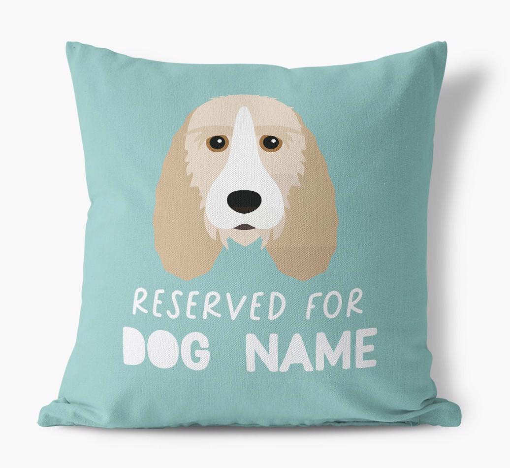 Reserved For: Personalized {breedFullName} Canvas Pillow