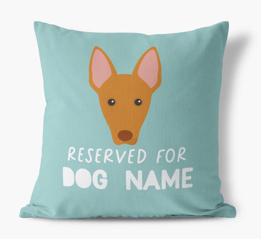 Reserved For: Personalised {breedFullName} Canvas Cushion