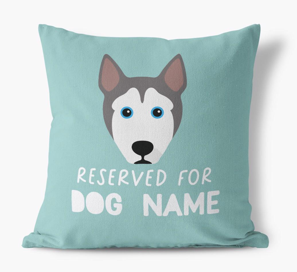 Reserved For: Personalized {breedFullName} Canvas Pillow
