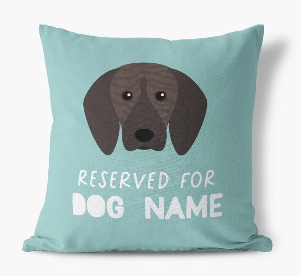 Reserved For: Personalized {breedFullName} Canvas Pillow