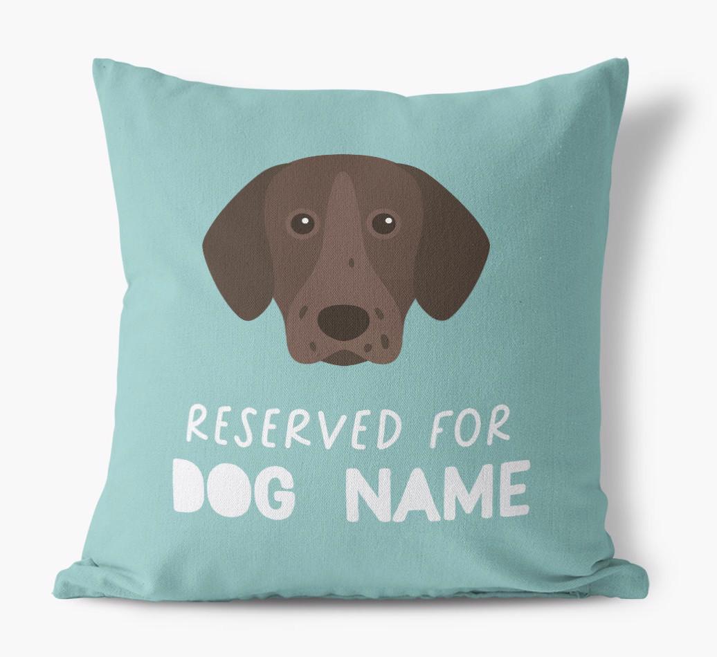 Reserved For: Personalized {breedFullName} Canvas Pillow