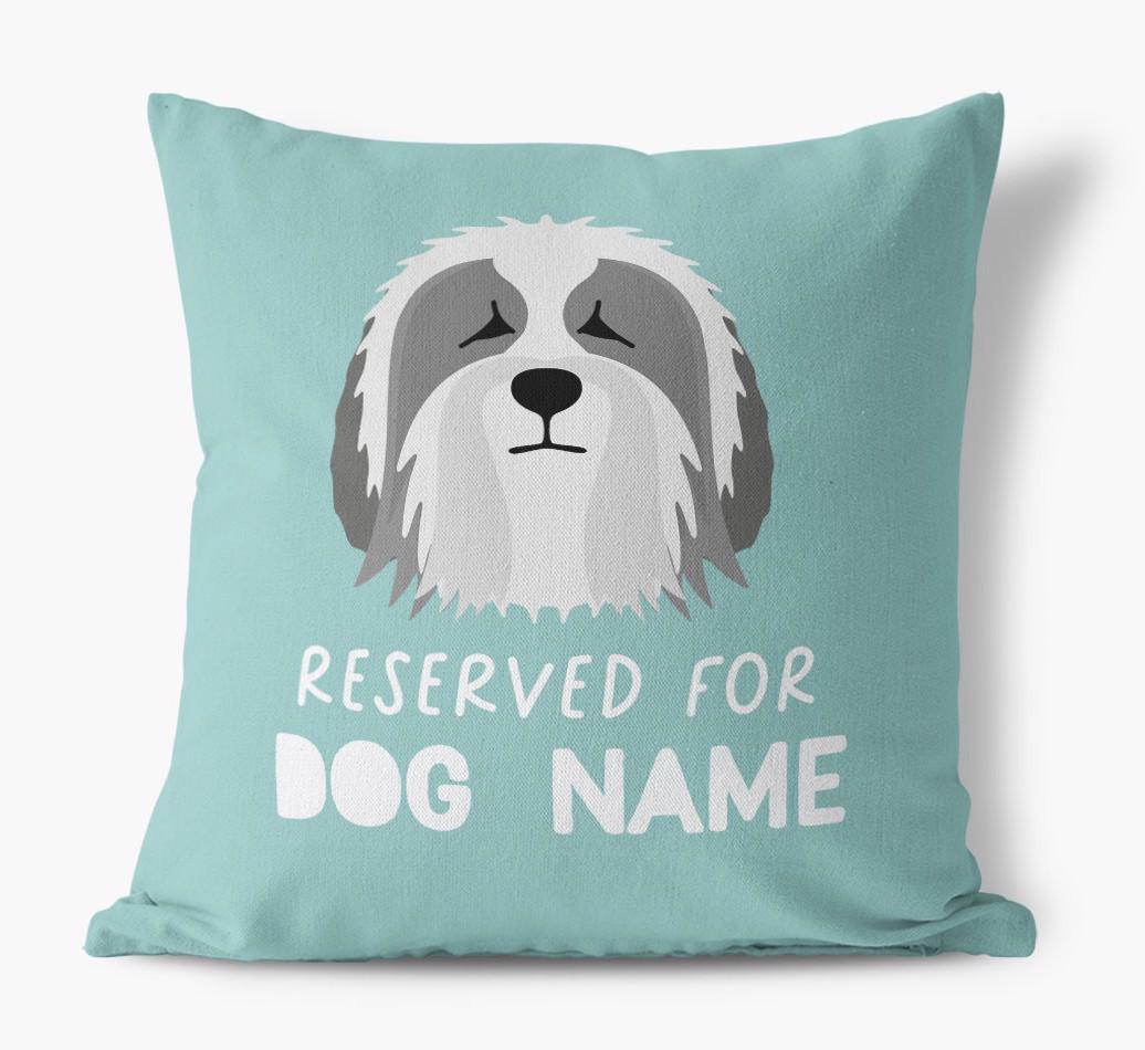 Reserved For: Personalized {breedFullName} Canvas Pillow