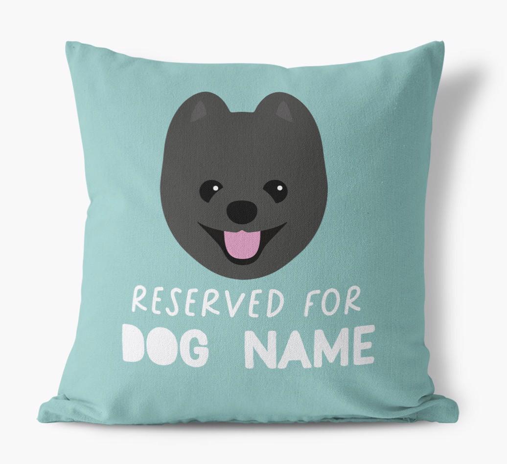 Reserved For: Personalized {breedFullName} Canvas Pillow