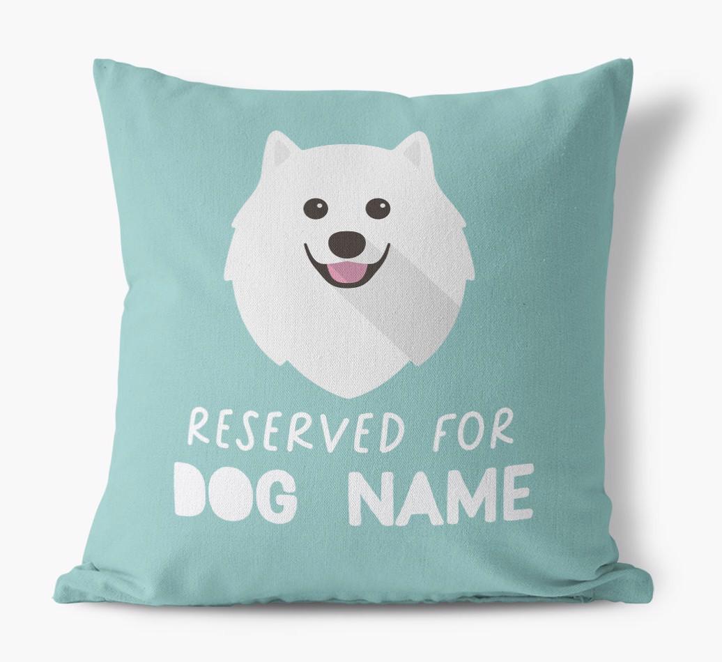 Reserved For: Personalized {breedFullName} Canvas Pillow
