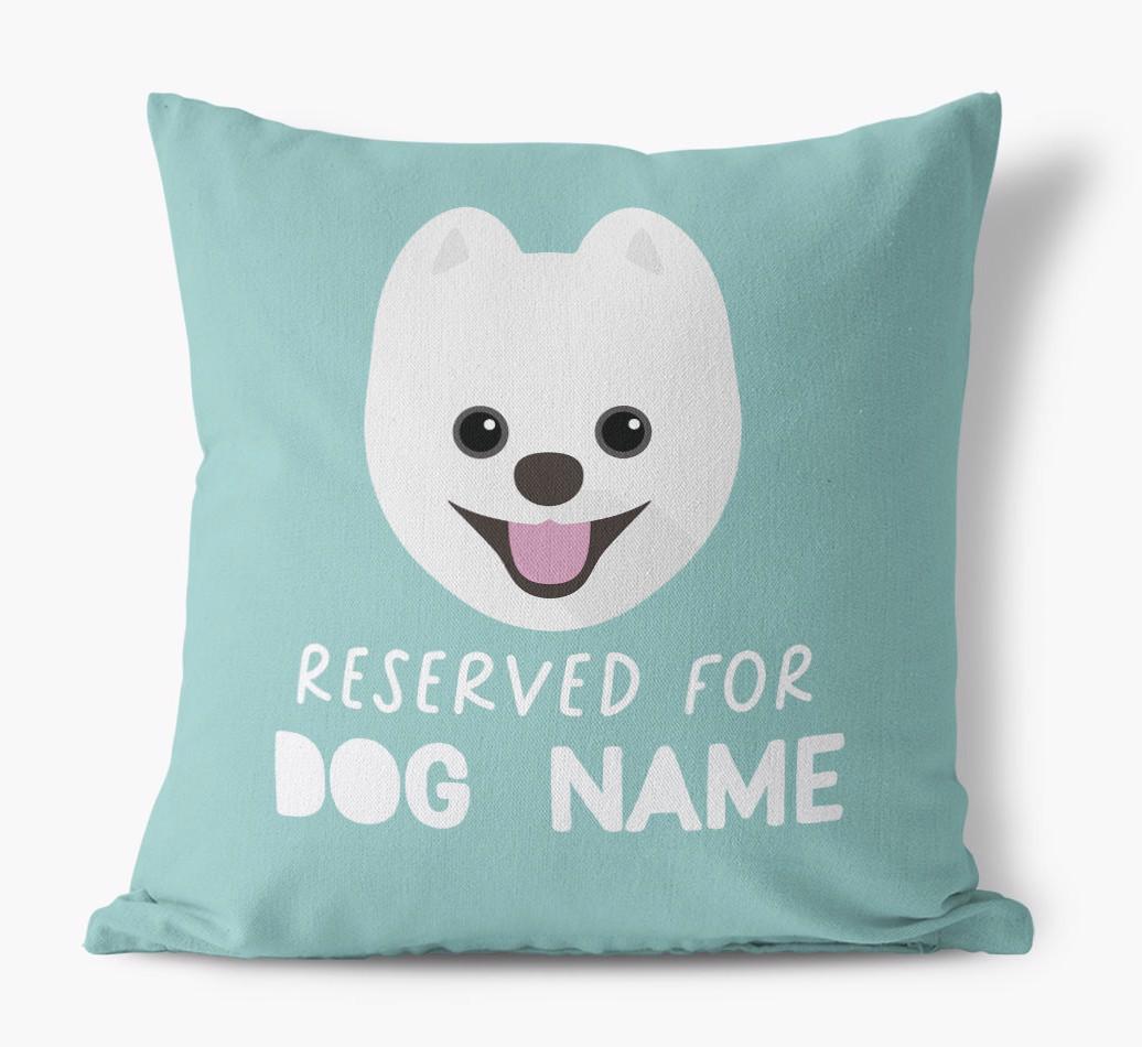 Reserved For: Personalized {breedFullName} Canvas Pillow