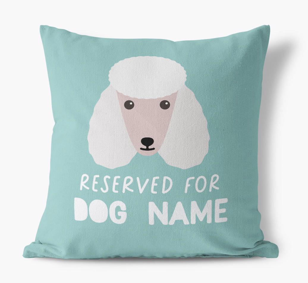 Reserved For: Personalized {breedFullName} Canvas Pillow