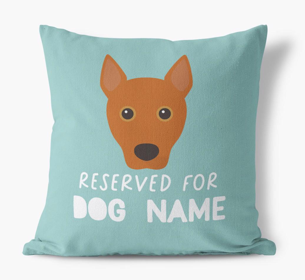 Reserved For: Personalized {breedFullName} Canvas Pillow