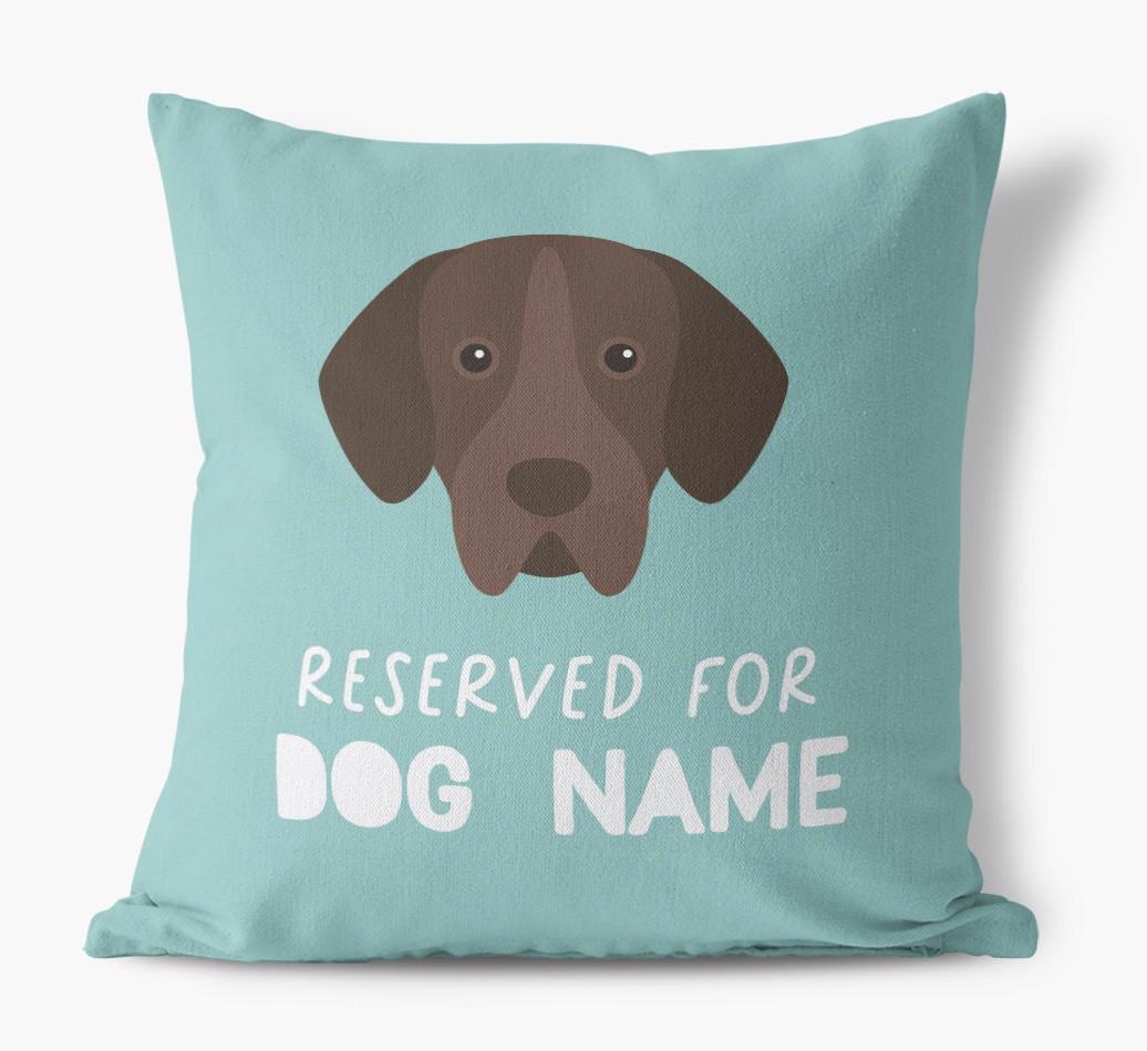 Reserved For: Personalized {breedFullName} Canvas Pillow