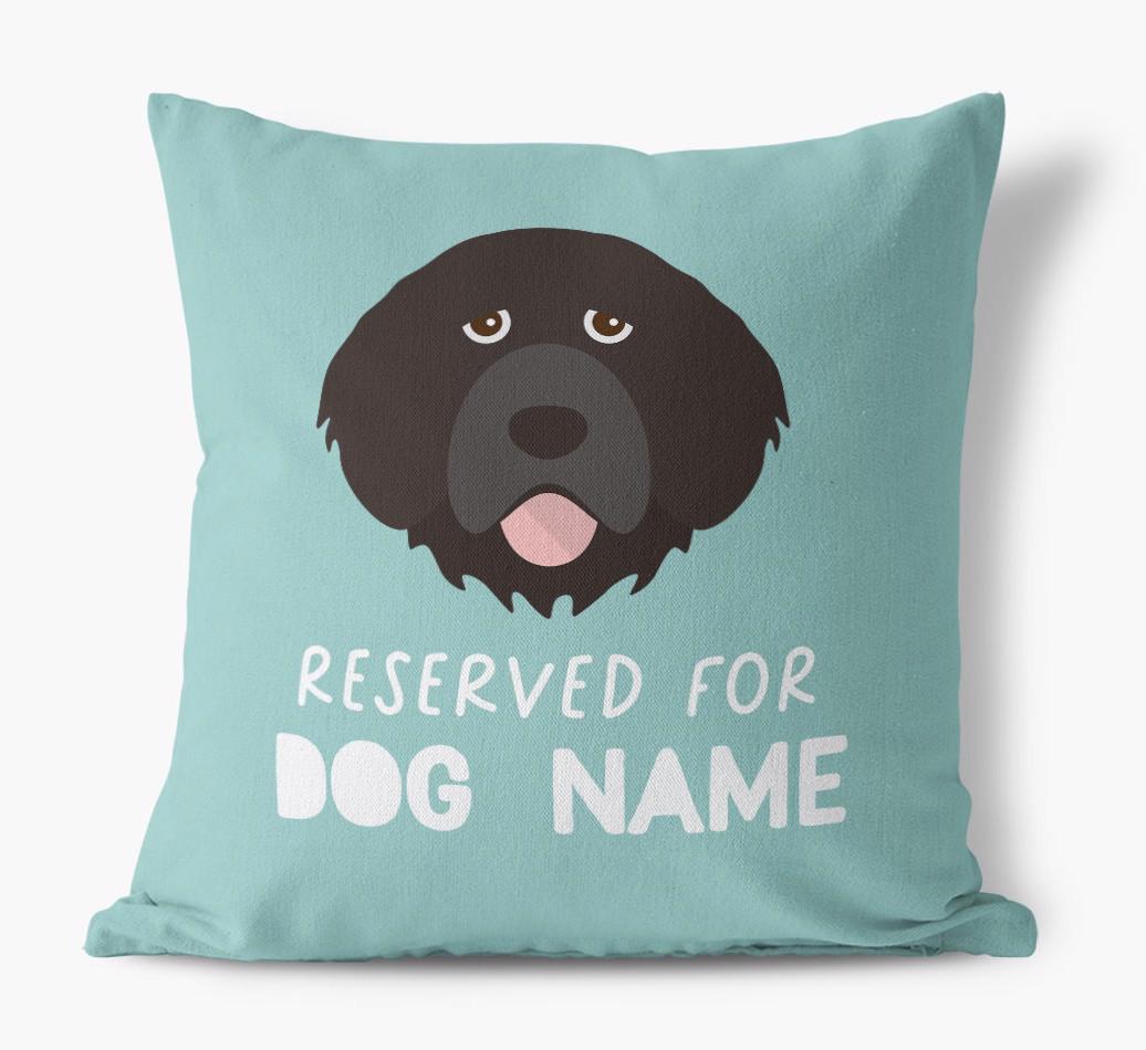 Reserved For: Personalized {breedFullName} Canvas Pillow