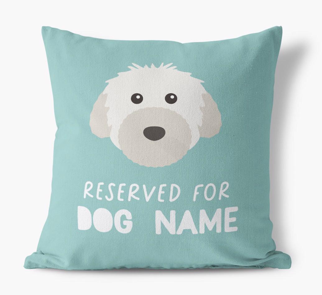 Reserved For: Personalized {breedFullName} Canvas Pillow