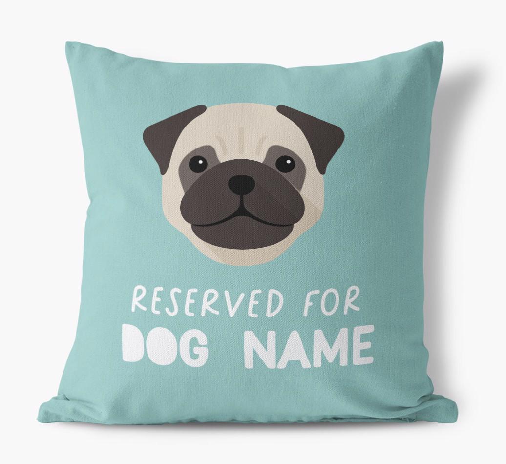 Reserved For: Personalized {breedFullName} Canvas Pillow