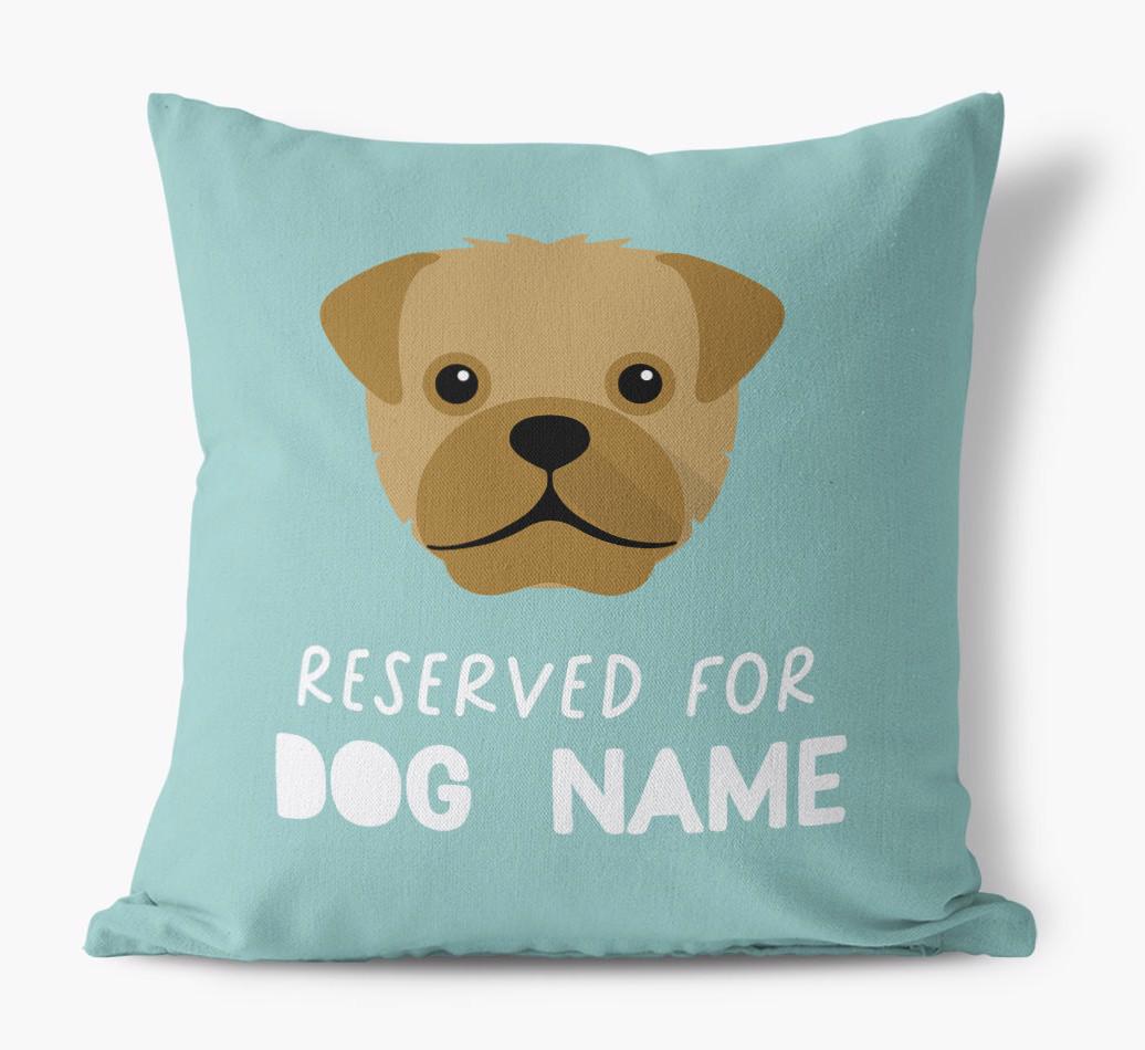 Reserved For: Personalized {breedFullName} Canvas Pillow
