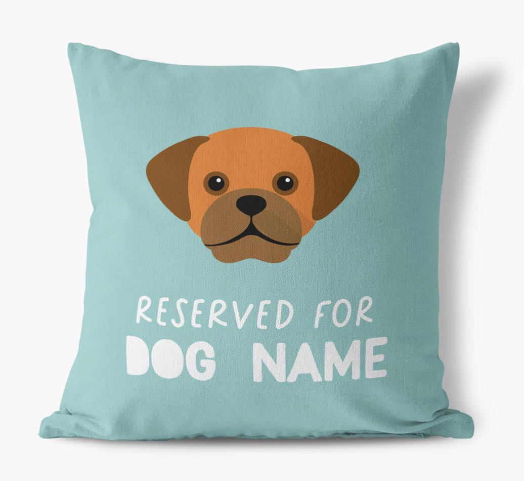 Reserved For: Personalized {breedFullName} Canvas Pillow