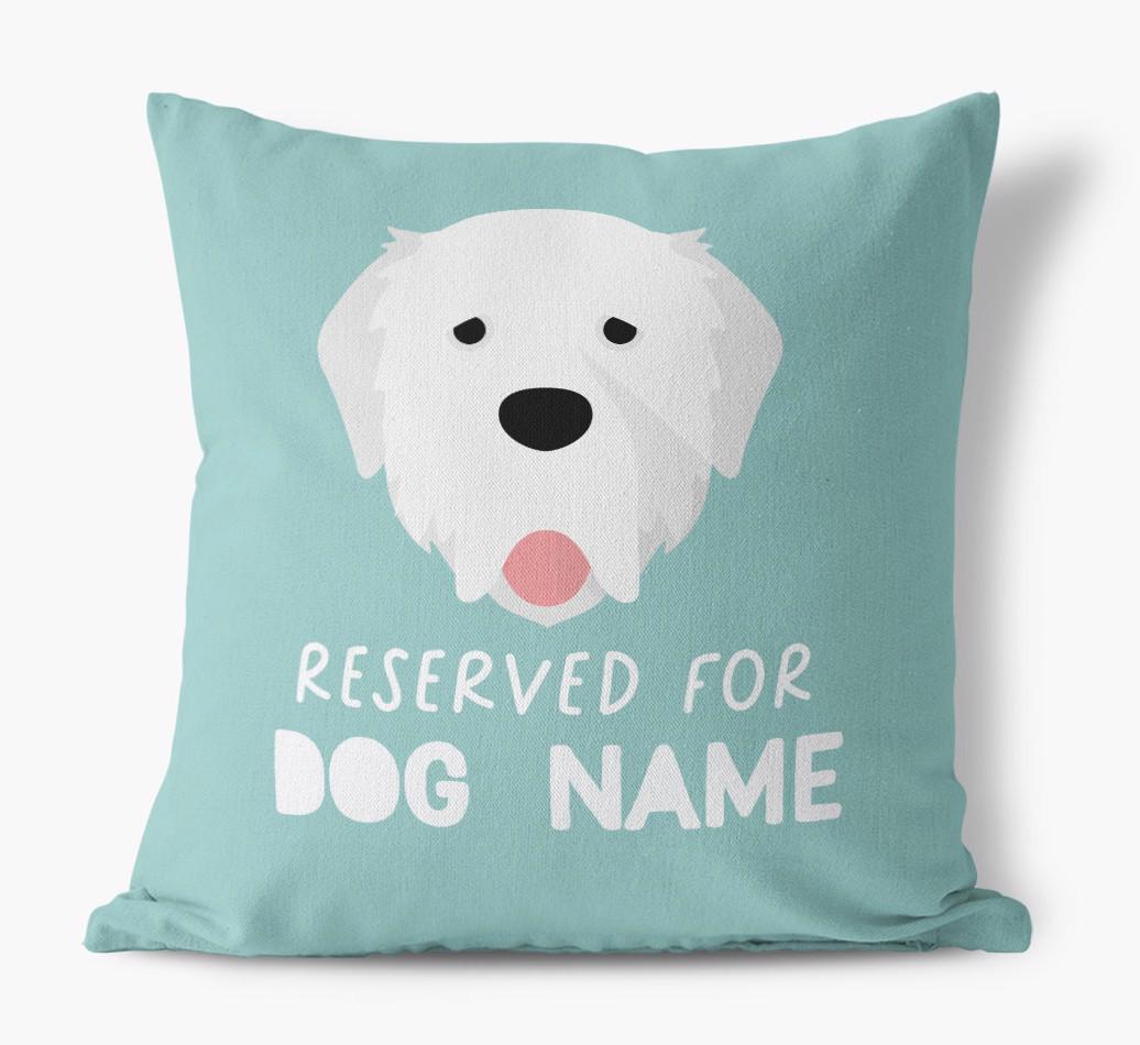 Reserved For: Personalized {breedFullName} Canvas Pillow