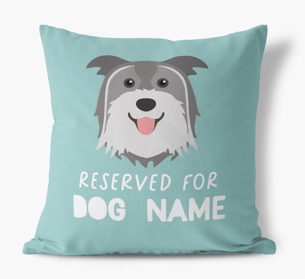 Reserved For: Personalized {breedFullName} Canvas Pillow