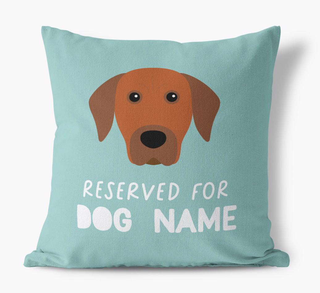Reserved For: Personalized {breedFullName} Canvas Pillow