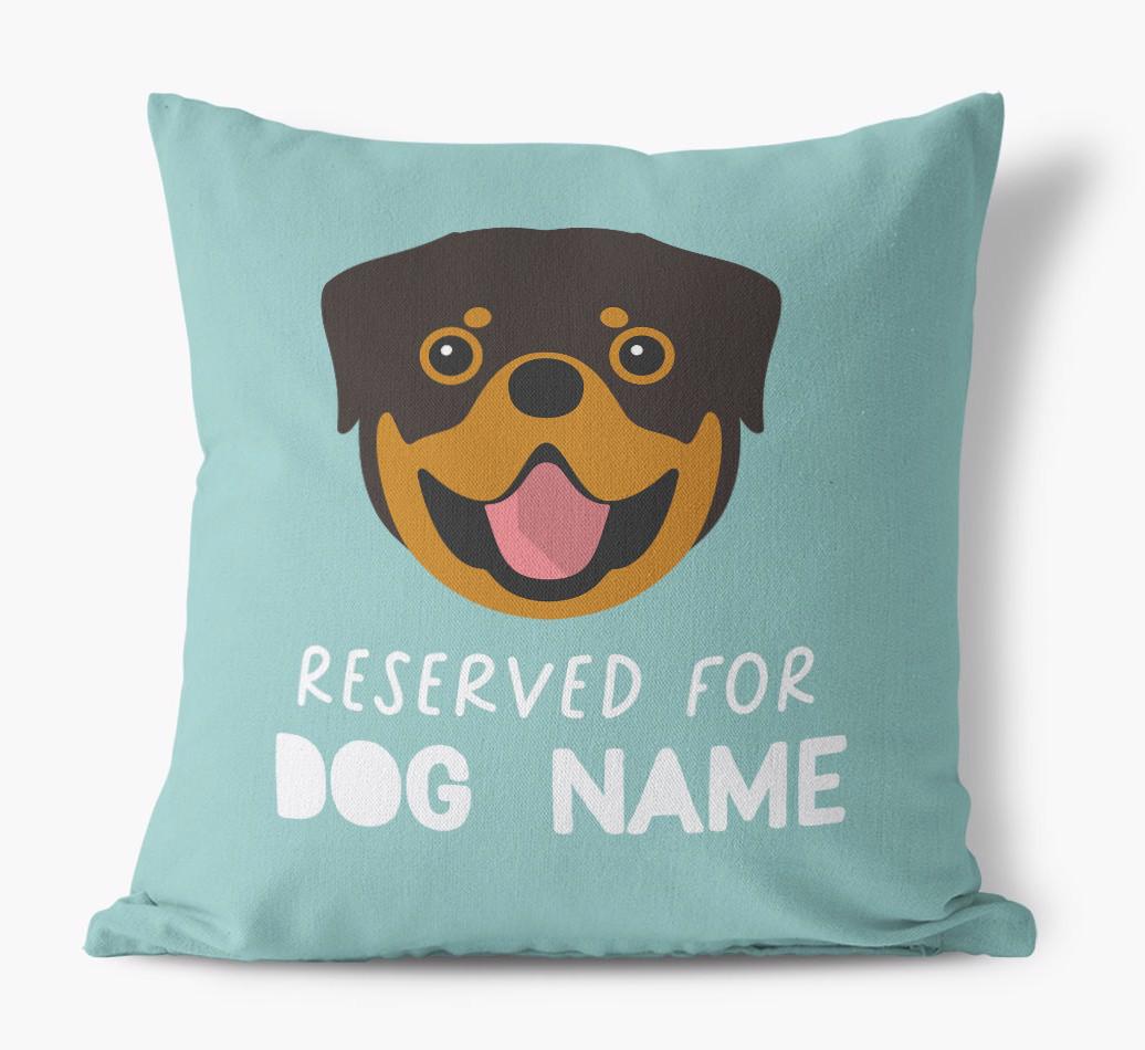 Reserved For: Personalized {breedFullName} Canvas Pillow