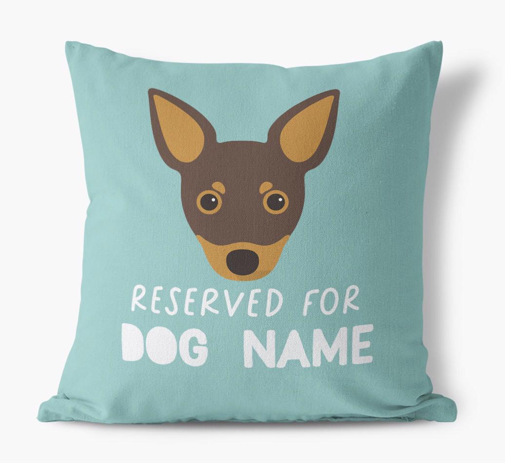 Reserved For: Personalized {breedFullName} Canvas Pillow