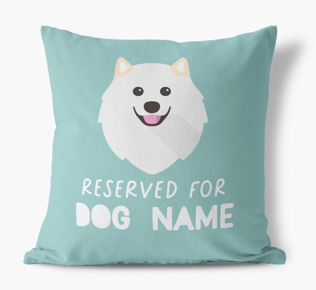 Reserved For: Personalized {breedFullName} Canvas Pillow