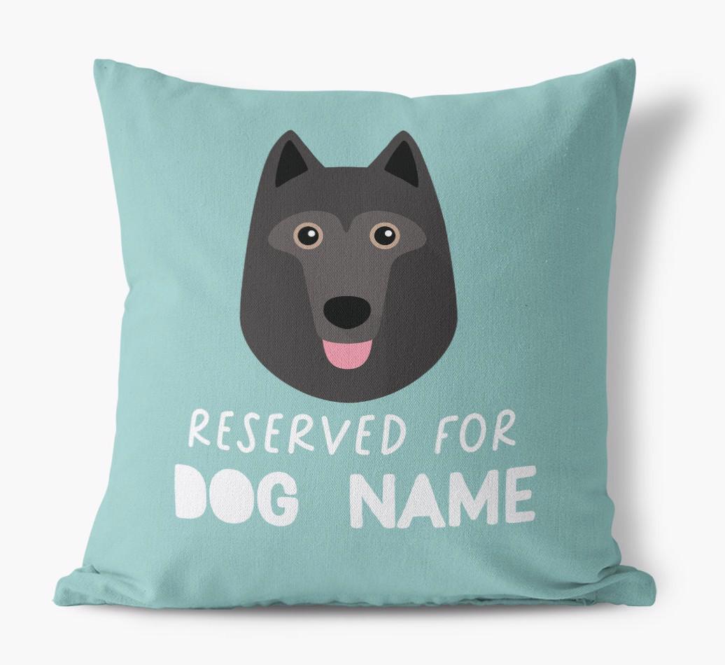 Reserved For: Personalized {breedFullName} Canvas Pillow